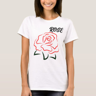 Zomer Roos Bloem Naam Vrouwen Kleding T-shirt