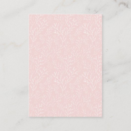 Zomer Roos Bloemen Details Informatiekaartje (Achterkant)