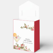 Zomer Roos Brunch Bubbly Champagne Baby shower Bedankdoosjes (Open)