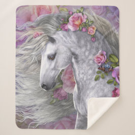 Zomer Roos Sherpa Blanket Sherpa Deken