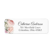 Zomer Roos Tuin Vrouwelijke Bloemen Etiket (Voorkant)