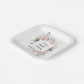 Zomer Roos Tuinboomgaard Birthday met Leeftijd Papieren Bordje (Gebogen)