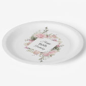 Zomer Roos Tuinboomgaard Birthday met Leeftijd Papieren Bordje (Gekanteld)