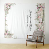 Zomer Rosentuin Bloemen Foto Achtergrond Wandkleed (In Situ (horizontaal))