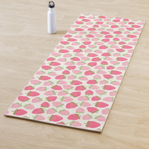 Zomer Roze Aardbei Meisjesachtig, Schattig en Frui Yogamat