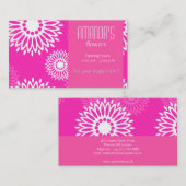 Zomer roze bloemen Visitekaartje (Voorkant / Achterkant)