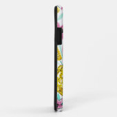 Zomer Roze Gele Bloemen Waterverf Monogram Case-Mate iPhone Case (Achterkant/rechts)