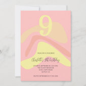 Zomer roze gele crème gepersonaliseerd kaart (Voorkant)