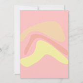 Zomer roze gele crème gepersonaliseerd kaart (Achterkant)