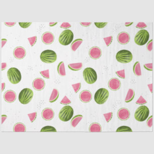 Zomer Roze & Groene Watermeloen Patroon Tissuepapier