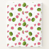 Zomer Roze & Groene Watermeloen Recept Kookboek Notitieboek (Achterkant)