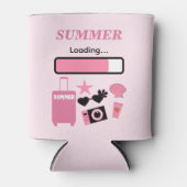 Zomer Roze Laden Blikjeskoeler (Voorkant)