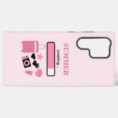 Zomer Roze Laden Samsung Galaxy Hoesje (Achterkant horizontaal)