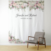 Zomer Rozen Tuin Bloemen Foto Achtergrond Wandkleed (In situ)