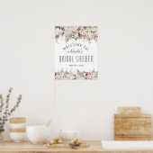 Zomer Rozen Tuin Bruidsfeest Welkom Bord Poster (Keuken)