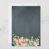 Zomer rozen tuin rustiek nieuw huis bbq kaart (Achterkant)