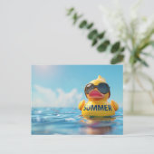 Zomer, Rubbereend, Postcrossing Briefkaart (Staand voorkant)