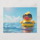 Zomer, Rubbereend, Postcrossing Briefkaart (Voorkant)