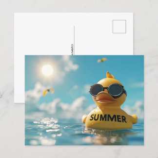 Zomer, Rubbereend, Postcrossing Briefkaart