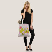 Zomer ruitjes tote bag (Op model)