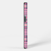 Zomer ruitjesroze Madras patchwork iPhone Hoesje (Rechterkant)