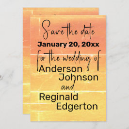 Zomer Rustieke Casual Bruiloft Save the Date