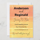 Zomer Rustieke Casual Bruiloft Save the Date Kaart (Achterkant)