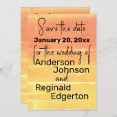 Zomer Rustieke Casual Bruiloft Save the Date Kaart (Voorkant / Achterkant)