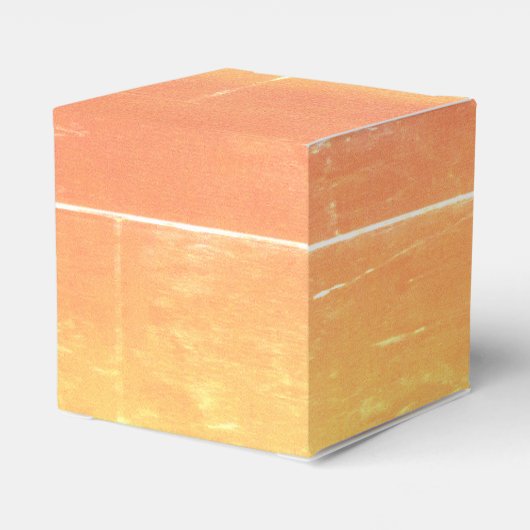 Zomer rustieke Casual gele perzik bruiloft Bedankdoosjes (Achterkant)