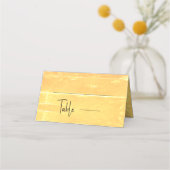 Zomer rustieke Casual gele perzik bruiloft Plaatskaartje (Voorkant)