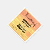 Zomer rustieke Casual gele perzik bruiloft Servet (Hoek)