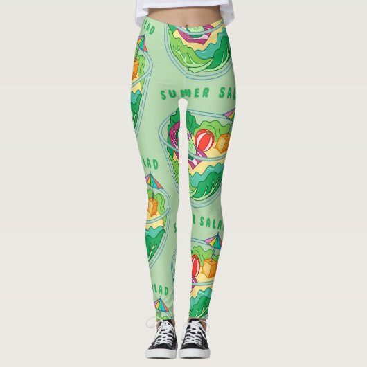 Zomer Salade Leggings (Voorkant)
