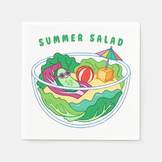 Zomer Salade Servet (Voorkant)