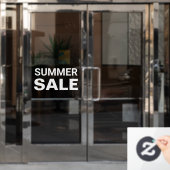 Zomer Sale Bord Raamsticker (Kantoordeur)