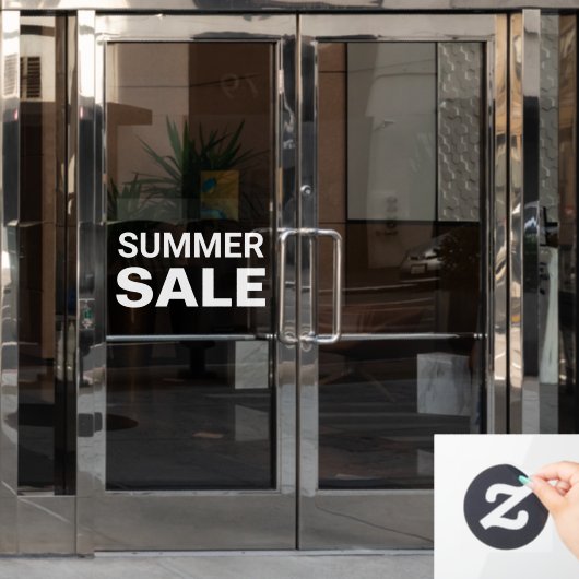 Zomer Sale Bord Raamsticker (Kantoordeur)