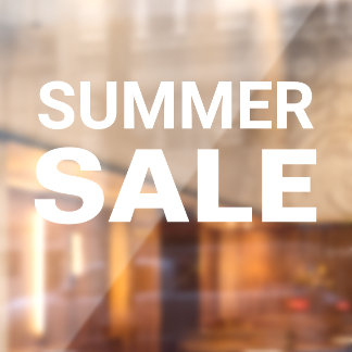 Zomer Sale Sign Raamsticker