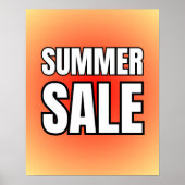 Zomer Sale Sign / Sale Poster voor Retail Store (Voorkant)