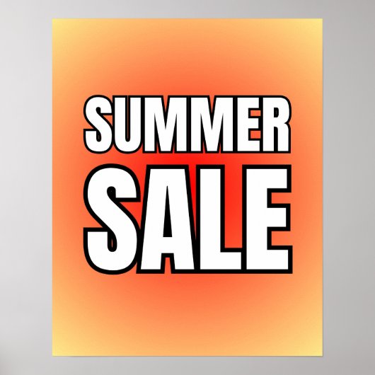 Zomer Sale Sign / Sale Poster voor Retail Store (Voorkant)