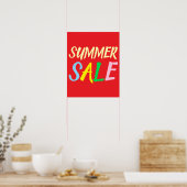 Zomer Sale Teken, Boutique Sale Poster (Keuken)
