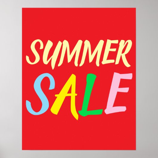 Zomer Sale Teken, Boutique Sale Poster (Voorkant)