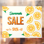 ZOMER SALE Teken met citrusvruchten Window Cling Raamsticker (Vel 2)