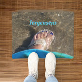 Zomer Sandalen Splashing en Wading bij het strand Deurmat