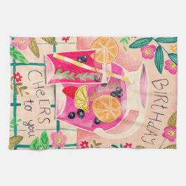 Zomer sangria verjaardag proost  theedoek