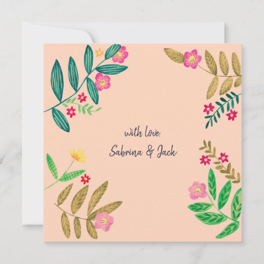 Zomer sangria verjaardagsgelukwensen kaart (Achterkant)