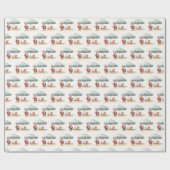 Zomer Santa Beach Kerstmis in juli Zomerfeest Cadeaupapier (Vlak)