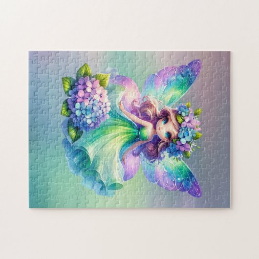 Zomer Schattige Fairy Prinses Meisjes Legpuzzel (Horizontaal)