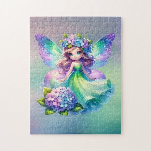 Zomer Schattige Fairy Prinses Meisjes Legpuzzel (Verticaal)