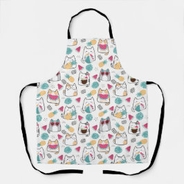 Zomer Schattige Kattenpatroon Schort