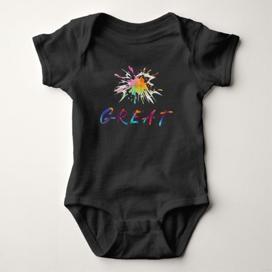 Zomer Schattige Multicolor Splash Baby & Kinder Romper (Voorkant)