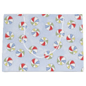 Zomer Schattige Strandballen Patroon Groot Cadeauzakje (Voorkant)